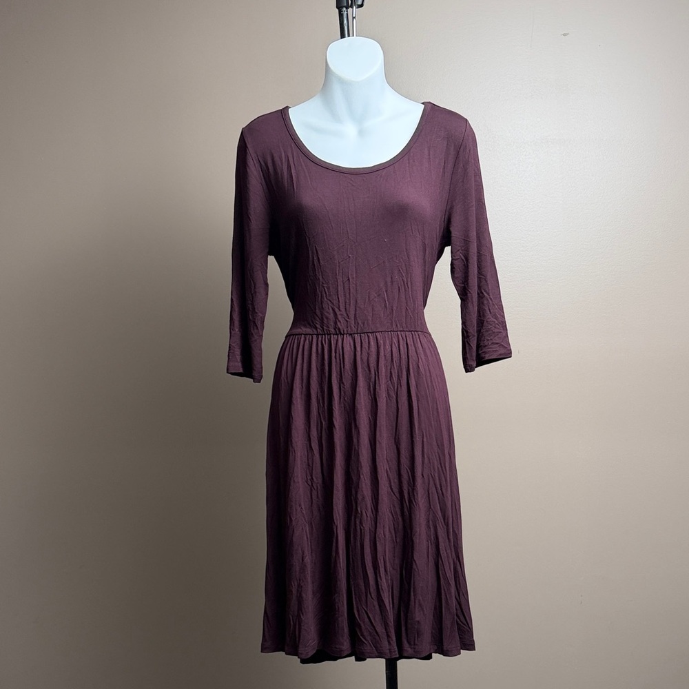 Matilda Jane 3/4  Sleeve Plum Dress